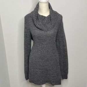 Hilary Radley cotton Blend cowl knit sweater.  Size Large.  Warm and comfy.